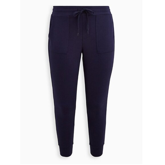 Torrid Navy Dark Blue Cozy Fleece Warm Jogger Pants with Pockets - Picture 2 of 6